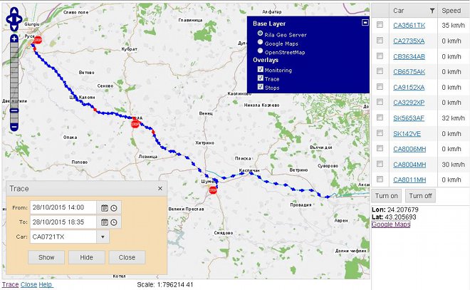 Fleet Management System - GPS Monitoring